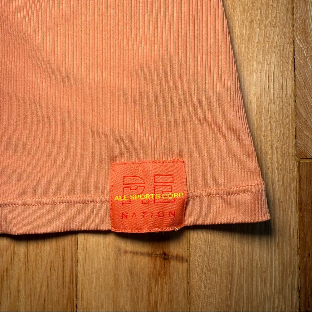 P.E Nation Peach Bloom Close Out Ribbed Racerback Tank Top - Picture 3 of 9